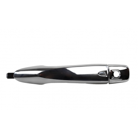 Manija Exterior de Puerta Delantera Izquierda Cromada con Hoyo de Llave Hushan para NP300, X-Trail