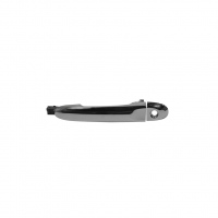 Manija Exterior de Puerta Delantera Izquierda Cromada con Hoyo de Llave Hushan para Versa, March, V-Drive, Juke