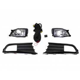 Kit de Faros Auxiliares con Cables y Rejillas de Filos Cromados con Focos DIFORZA para Gol