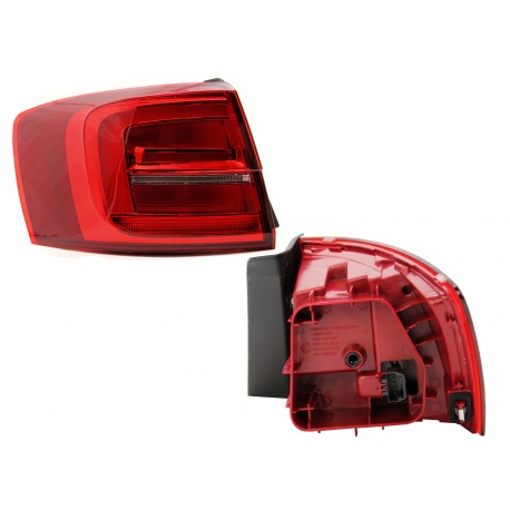 Calavera Exterior Izquierda en Tono Claro sin Arnés con Luz LED Diforza para Jetta A6 GLI