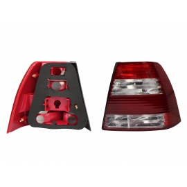 Calavera Derecha en Rojo y Blanco sin Arnés Diforza para Jetta A4