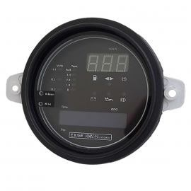 Velocímetro Digital Super Sport Negro con Reloj, Odómetro y Lecturas Lumínicas para VW Sedán 1600, Brasilia, Combi 1600