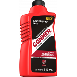 Aceite de 946 ml GT Turbo 15W-40 Gonher