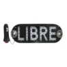 Letrero "Libre" con 83 LEDs Azules Tunix para Taxi  