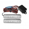 Par de Luces de Estrobo con 9 Leds Blancos Dobles y Probador. Tunix