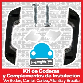 Kit de Coderas y Complementos de Instalación para Vw Sedan, Combi, Caribe, Atlantic y Brasilia