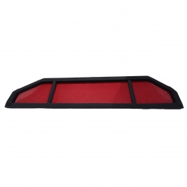 Revistero Tipo Vintage de Red de Tela Roja con Marco Negro para VW Sedán