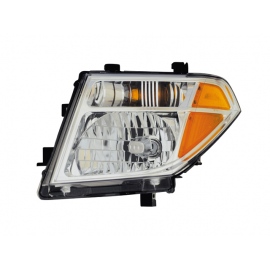 Faro Principal Izquierdo Cromado con Reflejante Ámbar Depo para Frontier D22, Pathfinder