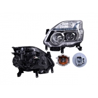 Faro Principal Izquierdo Cromado con Ajuste Manual Depo para X-Trail