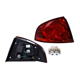 Calavera Izquierda Roja con Arnés DEPO para Sentra B15