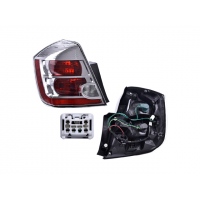 Calavera Izquierda con Fondo Cromado y Focos DEPO para Sentra B16