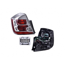 Calavera Izquierda con Fondo Cromado y Focos DEPO para Sentra B16