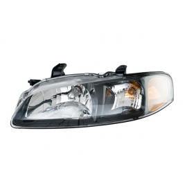Faro Principal Izquierdo con Marco Negro y Mica de Cuarto Ámbar Depo para Sentra B15