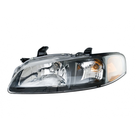 Faro Principal Izquierdo con Marco Negro y Mica de Cuarto Ámbar Depo para Sentra B15