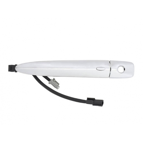 Manija Exterior de Puerta Delantera Izquierda Cromada con Sensor y Hoyo de Llave para Sentra B17, Maxima, Murano