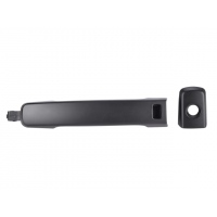 Manija Exterior de Puerta Delantera Izquierda Lisa Negra con Hoyos de Llave y de Sensor para Altima L32