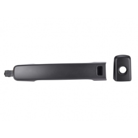 Manija Exterior de Puerta Delantera Izquierda Lisa Negra con Hoyos de Llave y de Sensor para Altima L32