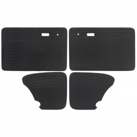 Juego de 4 Tapas de Puerta Interior con Forro de Vinil Tipo Fibra de Carbono para VW Sedán 1600