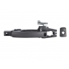 Manija Exterior de Puerta Delantera Izquierda Negra Lisa con Hoyos de Sensor y Llave para Sentra B16