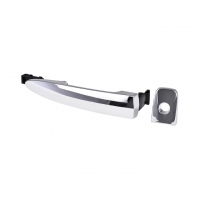 Manija Exterior de Puerta Delantera Izquierda Cromada de Apertura Inteligente con Hoyo de Llave para Sentra B17