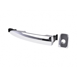 Manija Exterior de Puerta Delantera Izquierda Cromada de Apertura Inteligente con Hoyo de Llave para Sentra B17