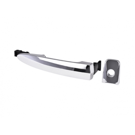 Manija Exterior de Puerta Delantera Izquierda Cromada de Apertura Inteligente con Hoyo de Llave para Sentra B17