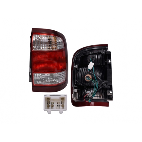 Calavera Derecha en Rojo y Blanco con Arnés DEPO para Pathfinder