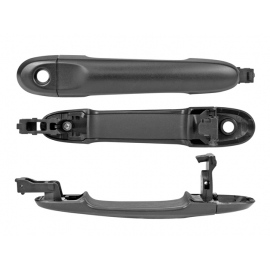 Manija Exterior de Puerta Delantera Derecha Corrugada Negra con Hoyo de Llave para Juke, Cube, March, Versa
