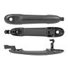 Manija Exterior de Puerta Delantera Derecha Corrugada Negra con Hoyo de Llave para Juke, Cube, March, Versa
