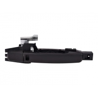 Manija Exterior de Puerta Delantera Izquierda Negra Lisa con Hoyo de Sensor para Sentra B16