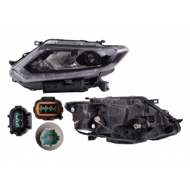 Faro Principal Izquierdo con Luz LED, Lupa y Motor de Ajuste Eléctrico TYC para X-Trail