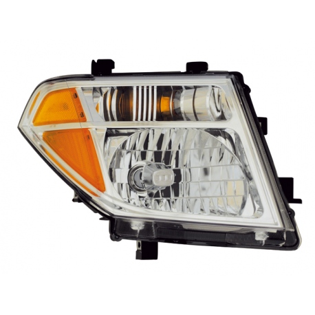 Faro Principal Derecho Cromado con Reflejante Ámbar Depo para Frontier D22, Pathfinder
