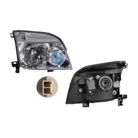 Faro Principal Derecho Cromado con Mica de Cuarto Azul Depo para X-Trail