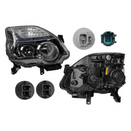 Faro Principal Derecho con Lupa y Tira de Luz Azul Depo para X-Trail