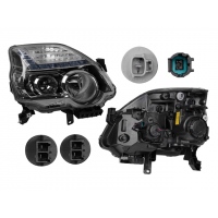Faro Principal Derecho con Lupa y Tira de Luz Azul Depo para X-Trail