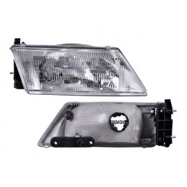 Faro Principal Derecho con Vidrio Rayado Depo para Sentra B14, Lucino