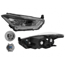 Faro Principal Derecho Negro con Luz LED Depo para Kicks 