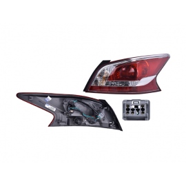 Calavera Derecha en Dos Colores con Filo Rojo y Arnés DEPO para Altima L33