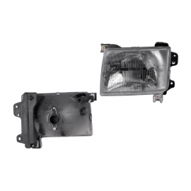 Faro Principal Izquierdo Cromado con Vidrio Rayado Depo para Xterra, Frontier