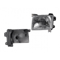 Faro Principal Izquierdo Cromado con Vidrio Rayado Depo para Xterra, Frontier