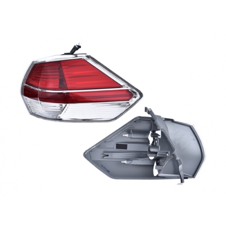 Calavera Exterior Derecha con Marco Cromado sin Arnés DEPO para X-Trail