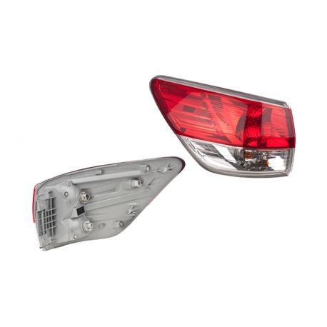 Calavera Exterior Izquierda en Rojo y Blanco con Focos DEPO para Pathfinder