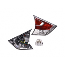 Calavera Interior Izquierda con Marco Cromado y Arnés DEPO para X-Trail