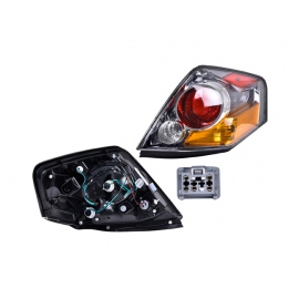 Calavera Izquierda con Mica Transparente y Fondo Cromado con Arnés DEPO para Altima L32