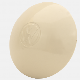 Tapón Marfil de Bola con Logo de VW Chico de Rin de 5 Birlos para VW Sedán 1500, Combi 1500, Safari