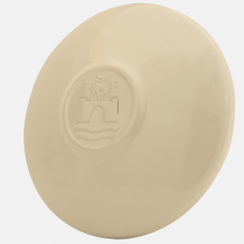 Tapón Marfil Plano con Logo de Wolfsburg de Rin de 4 Birlos para VW Sedán 1600, Brasilia, Combi 1600
