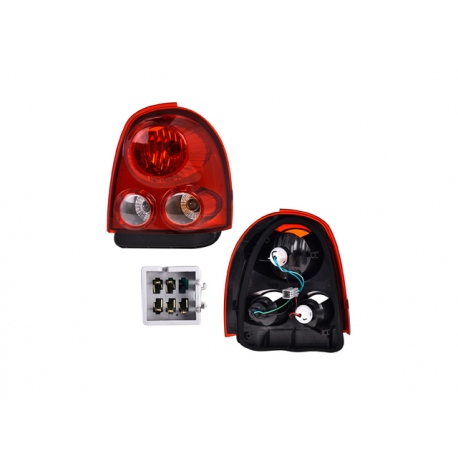 Calavera Derecha con Sockets y Focos DEPO para Chevy C2 Versión 3 Puertas