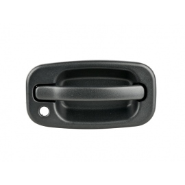 Manija Exterior de Puerta Doble Corrugada Negra con Hoyo de Llave para Suburban, Tahoe, Yukon
