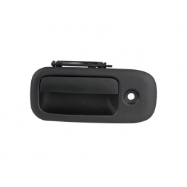 Manija Exterior de Puerta Lateral Abatible Izquierda Corrugada Negra con Hoyo de Llave para Express Van, Savana