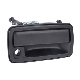 Manija Exterior de Puerta Delantera Derecha Corrugada Negra de Metal con Hoyo de Llave para S-10